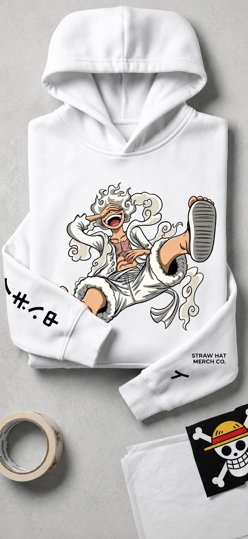 Hoodie One Piece Blanco Premium