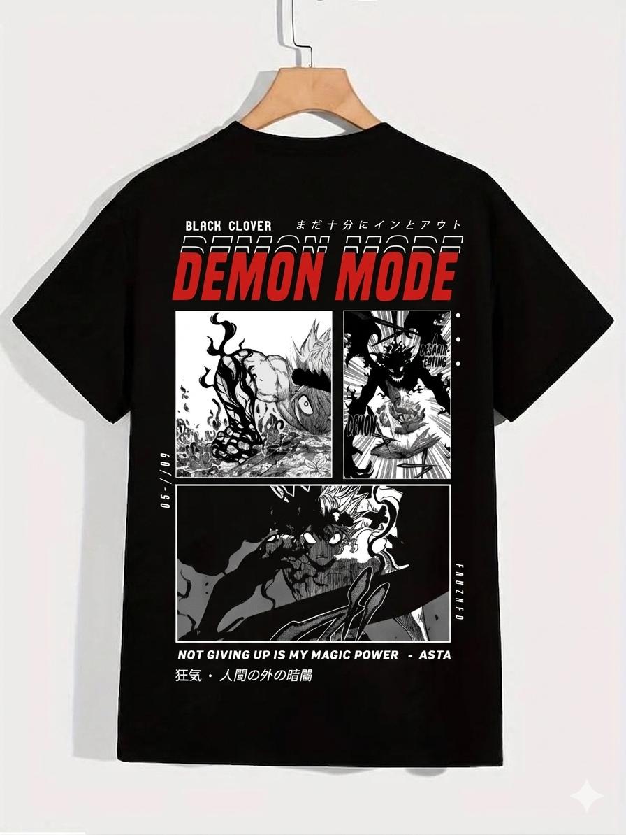 Tshirt Negro De Black Clover